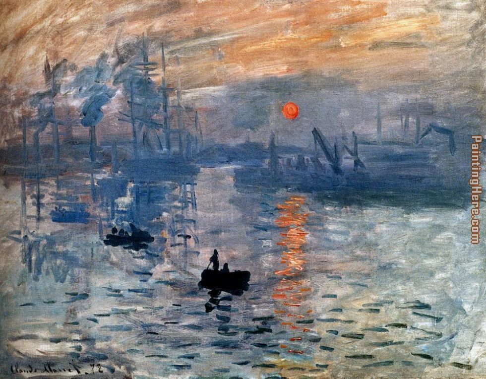 Impression Sunrise painting - Claude Monet Impression Sunrise art painting